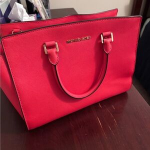 Michael Kors Vibrant Red Satchel